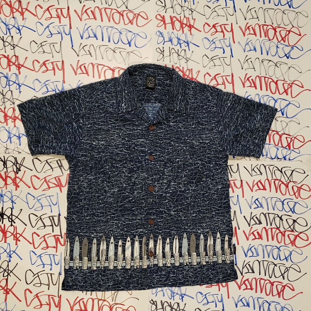Vintage Maui And Sons Button Down Shirt Youth Lrg